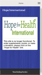 Mobile Screenshot of hopeint.org