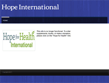 Tablet Screenshot of hopeint.org